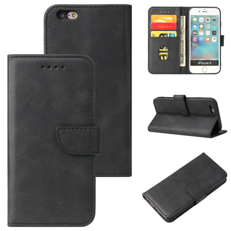 Calf Texture Buckle Horizontal Flip Leather Case with Holder & Card Slots & Wallet For iPhone 6 Plus & 6s Plus