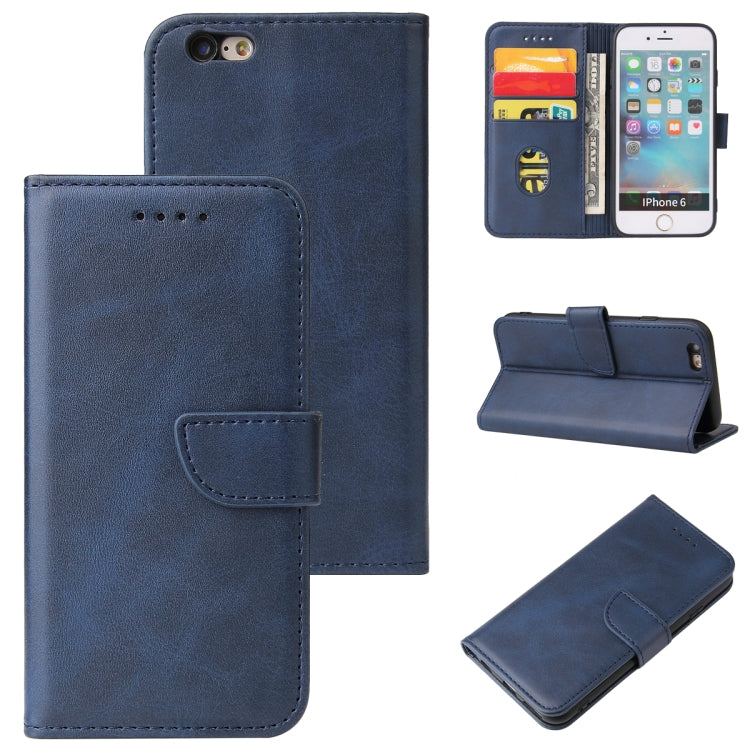 Calf Texture Buckle Horizontal Flip Leather Case with Holder & Card Slots & Wallet For iPhone 6 Plus & 6s Plus
