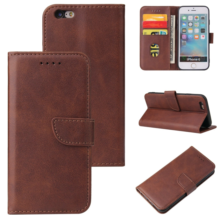 Calf Texture Buckle Horizontal Flip Leather Case with Holder & Card Slots & Wallet For iPhone 6 Plus & 6s Plus