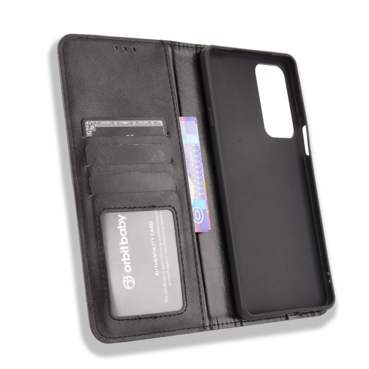 For Motorola Edge 20 Magnetic Buckle Retro Pattern Horizontal Flip Leather Case with Holder & Card Slot & Wallet