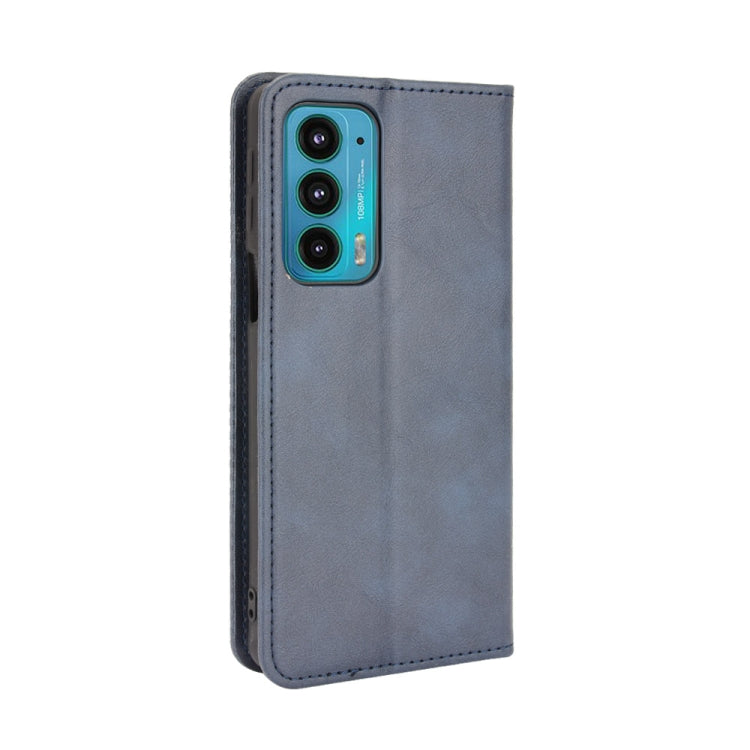 For Motorola Edge 20 Magnetic Buckle Retro Pattern Horizontal Flip Leather Case with Holder & Card Slot & Wallet