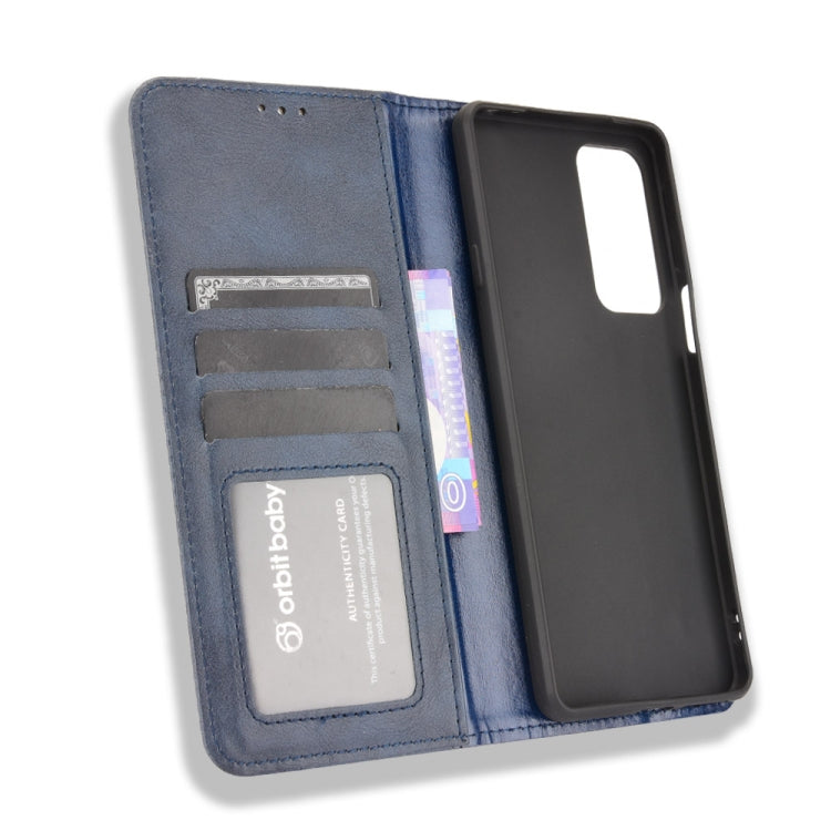 For Motorola Edge 20 Magnetic Buckle Retro Pattern Horizontal Flip Leather Case with Holder & Card Slot & Wallet