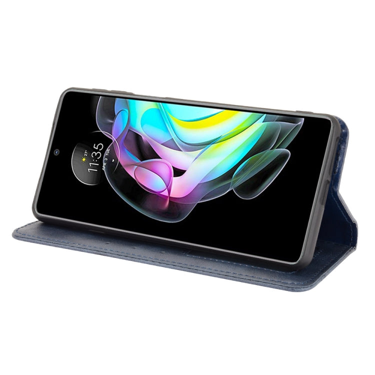 For Motorola Edge 20 Magnetic Buckle Retro Pattern Horizontal Flip Leather Case with Holder & Card Slot & Wallet