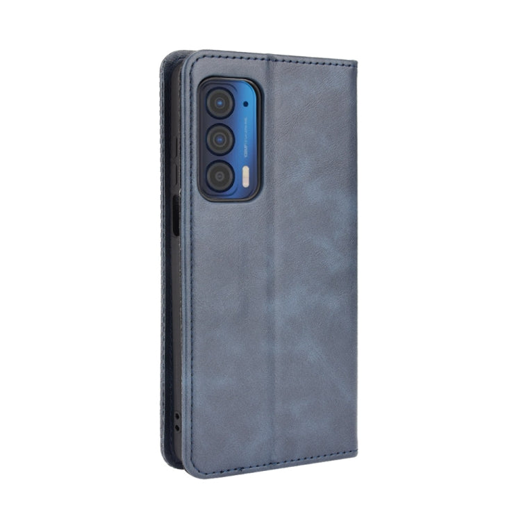 For Motorola Edge 2021 Magnetic Buckle Retro Pattern Horizontal Flip Leather Case with Holder & Card Slot & Wallet