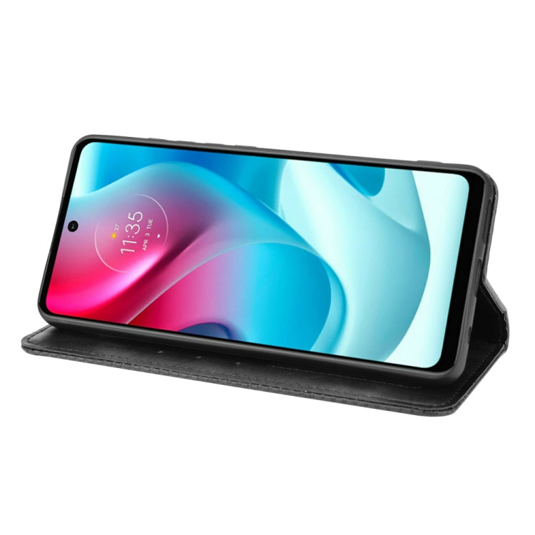 For Motorola Moto G60S Magnetic Buckle Retro Pattern Horizontal Flip Leather Case with Holder & Card Slot & Wallet