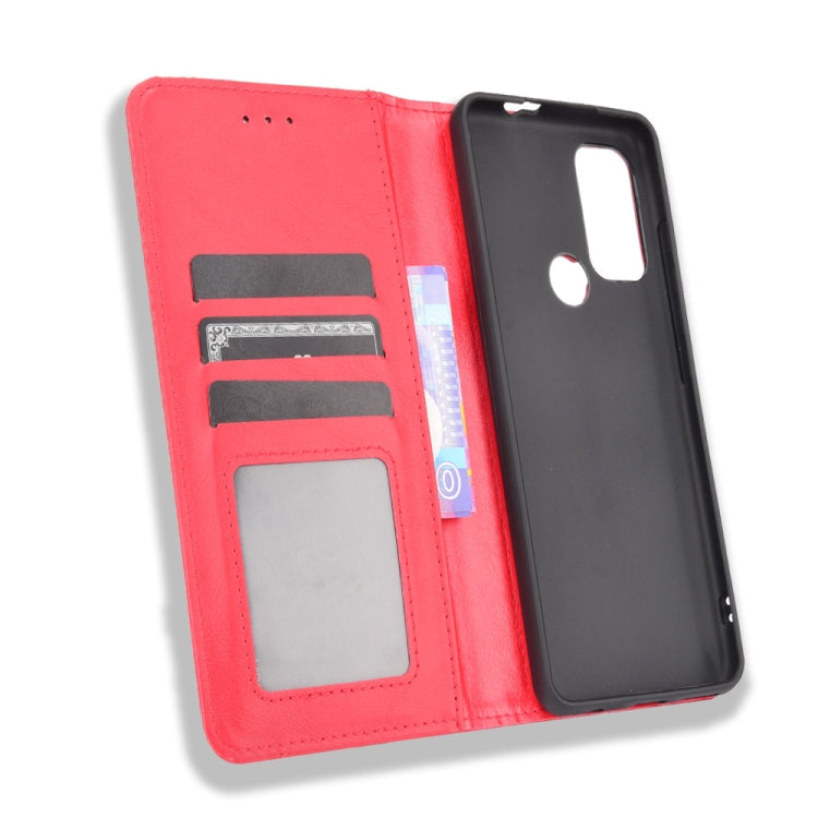 For Motorola Moto G60S Magnetic Buckle Retro Pattern Horizontal Flip Leather Case with Holder & Card Slot & Wallet
