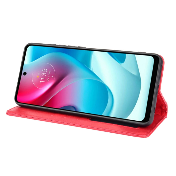 For Motorola Moto G60S Magnetic Buckle Retro Pattern Horizontal Flip Leather Case with Holder & Card Slot & Wallet