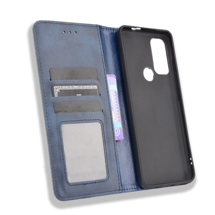 For Motorola Moto G60S Magnetic Buckle Retro Pattern Horizontal Flip Leather Case with Holder & Card Slot & Wallet