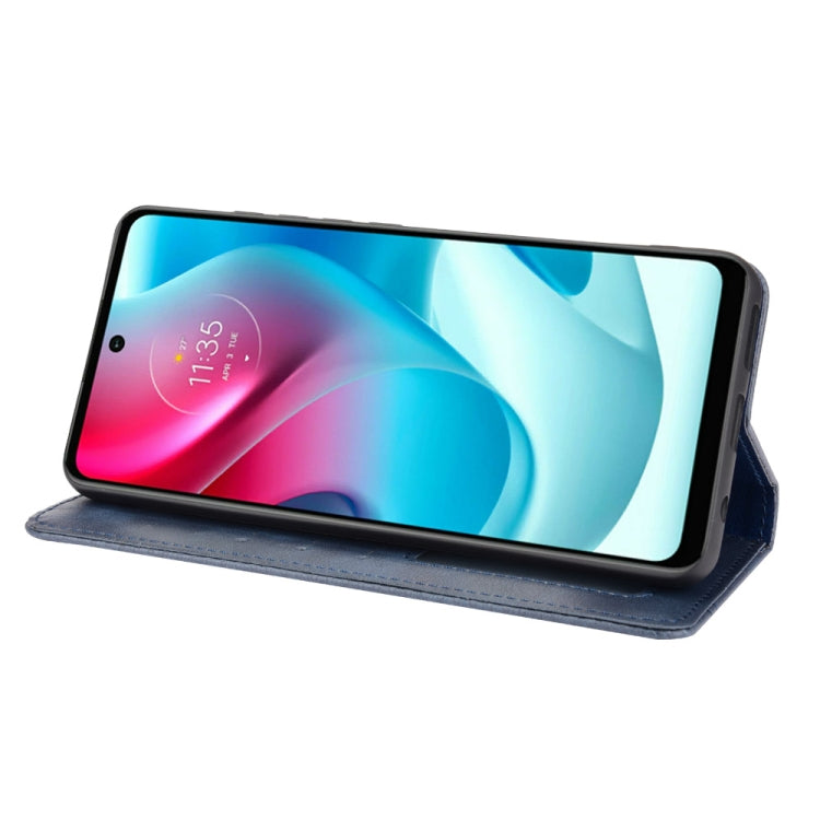 For Motorola Moto G60S Magnetic Buckle Retro Pattern Horizontal Flip Leather Case with Holder & Card Slot & Wallet