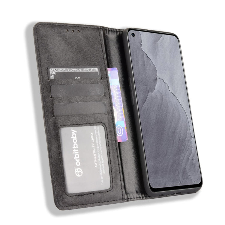 For OPPO Realme GT Master Magnetic Buckle Retro Pattern Horizontal Flip Leather Case with Holder & Card Slot & Wallet