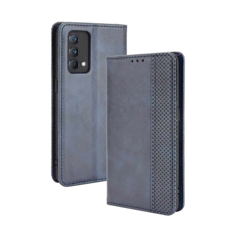 For OPPO Realme GT Master Magnetic Buckle Retro Pattern Horizontal Flip Leather Case with Holder & Card Slot & Wallet