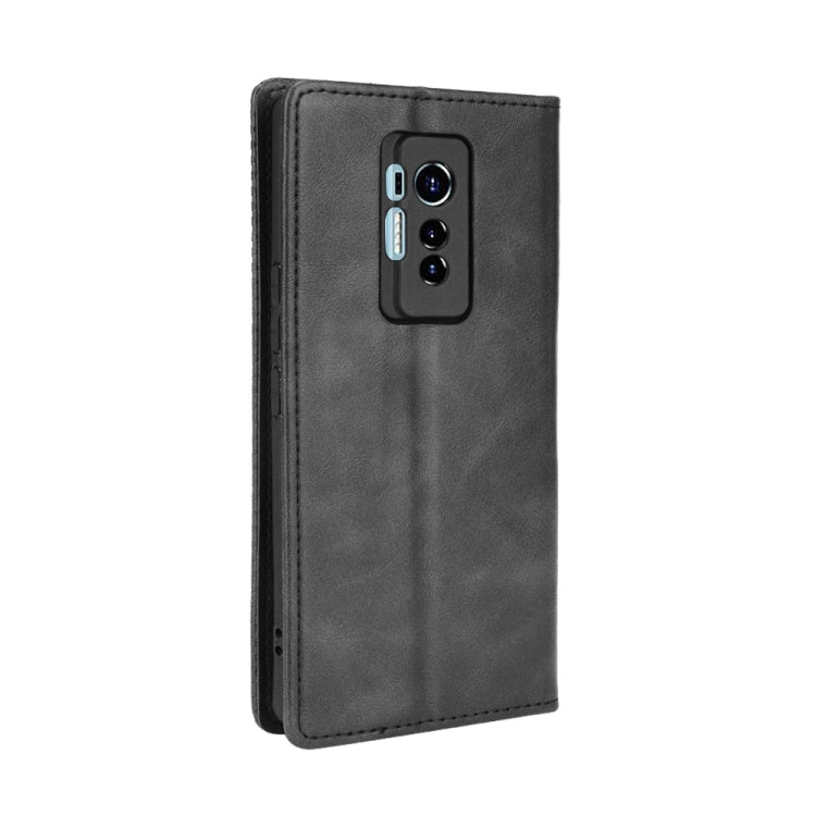 For Tecno Phantom X Magnetic Buckle Retro Pattern Horizontal Flip Leather Case with Holder & Card Slot & Wallet