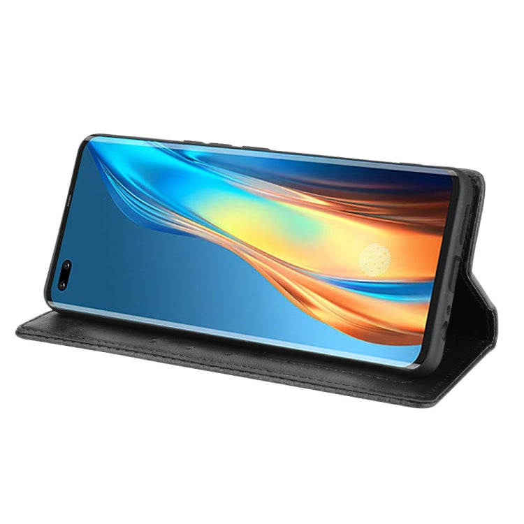 For Tecno Phantom X Magnetic Buckle Retro Pattern Horizontal Flip Leather Case with Holder & Card Slot & Wallet