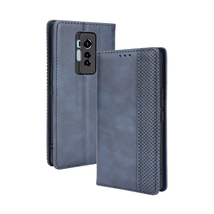 For Tecno Phantom X Magnetic Buckle Retro Pattern Horizontal Flip Leather Case with Holder & Card Slot & Wallet