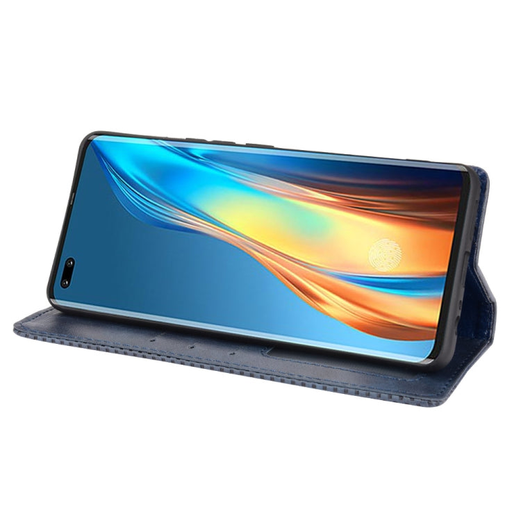 For Tecno Phantom X Magnetic Buckle Retro Pattern Horizontal Flip Leather Case with Holder & Card Slot & Wallet