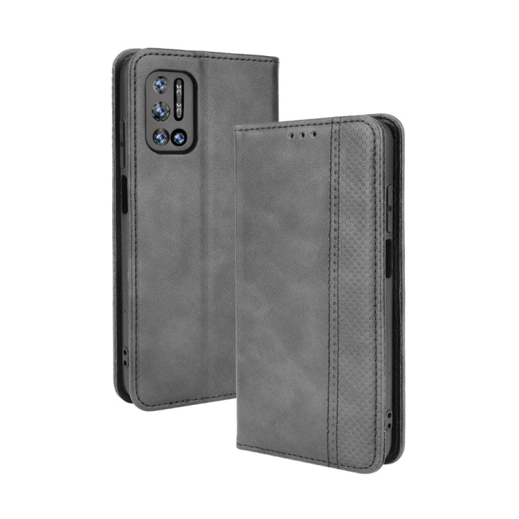 For Doogee N40 Pro Magnetic Buckle Retro Pattern Horizontal Flip Leather Case with Holder & Card Slot & Wallet