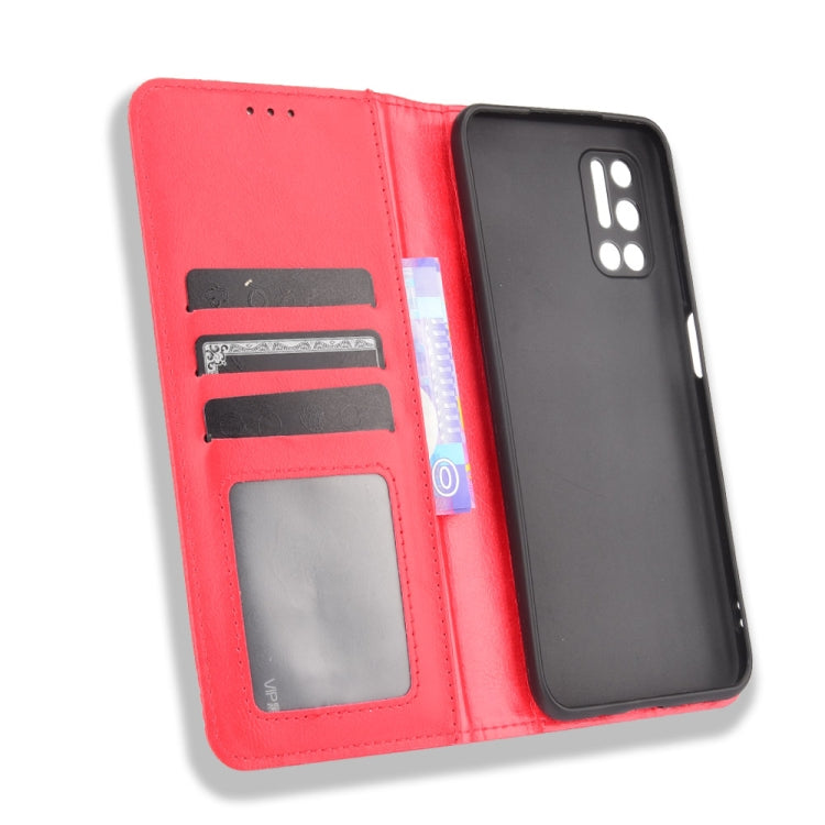 For Doogee N40 Pro Magnetic Buckle Retro Pattern Horizontal Flip Leather Case with Holder & Card Slot & Wallet