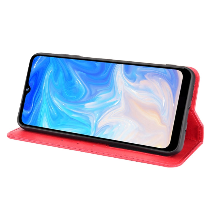 For Doogee N40 Pro Magnetic Buckle Retro Pattern Horizontal Flip Leather Case with Holder & Card Slot & Wallet