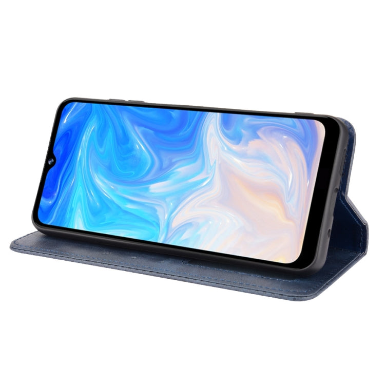 For Doogee N40 Pro Magnetic Buckle Retro Pattern Horizontal Flip Leather Case with Holder & Card Slot & Wallet