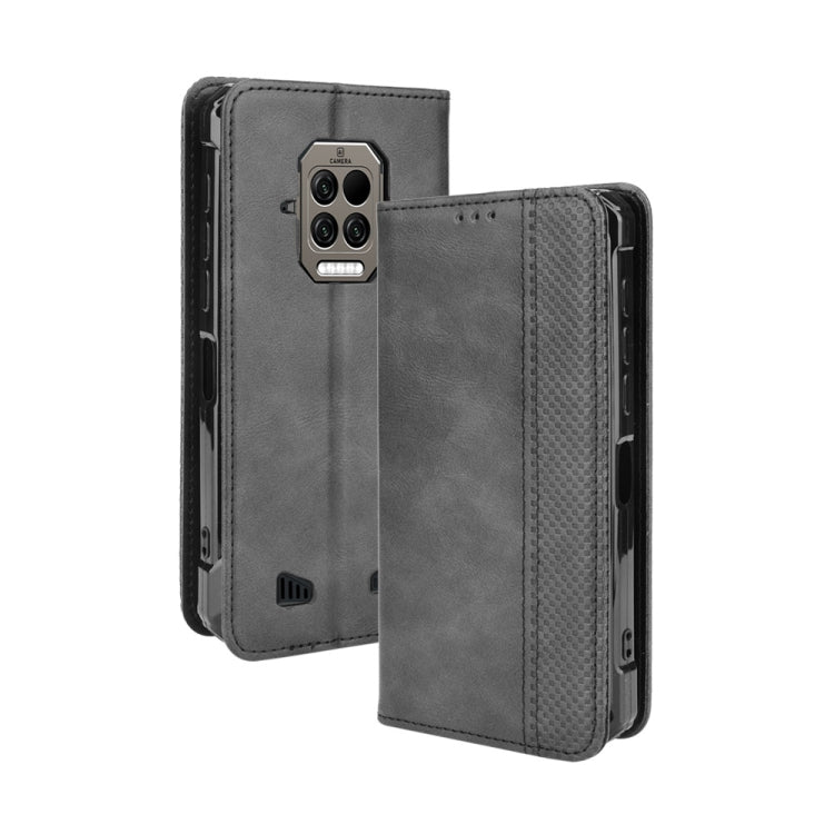 For Doogee S86 / S86 Pro Magnetic Buckle Retro Pattern Horizontal Flip Leather Case with Holder & Card Slot & Wallet