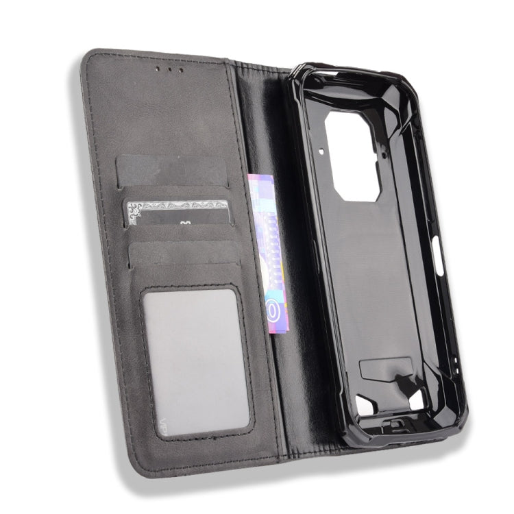 For Doogee S86 / S86 Pro Magnetic Buckle Retro Pattern Horizontal Flip Leather Case with Holder & Card Slot & Wallet
