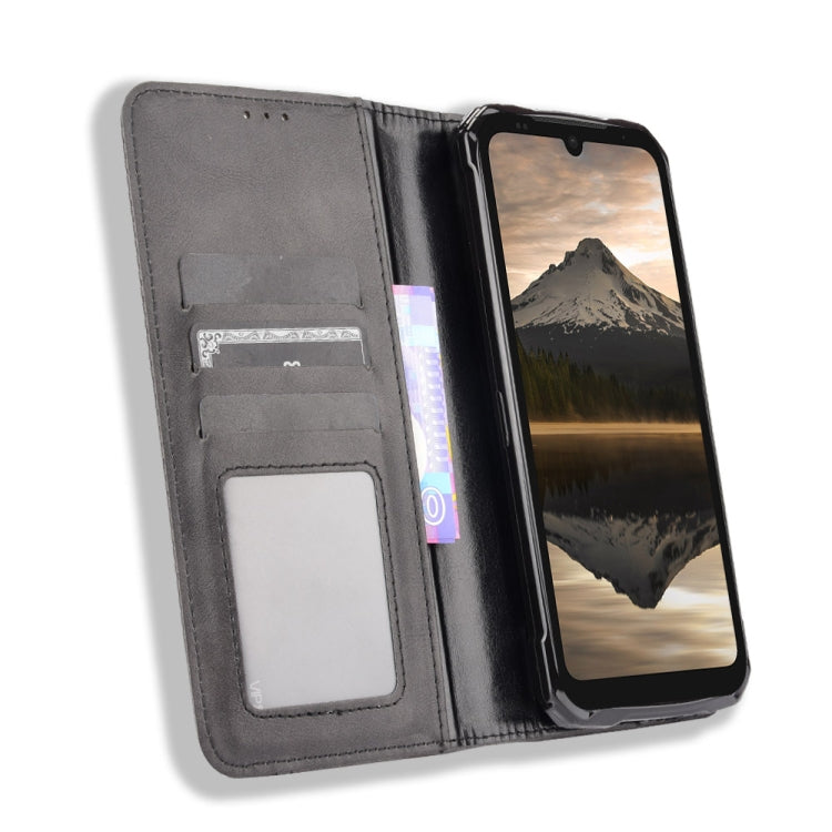 For Doogee S86 / S86 Pro Magnetic Buckle Retro Pattern Horizontal Flip Leather Case with Holder & Card Slot & Wallet