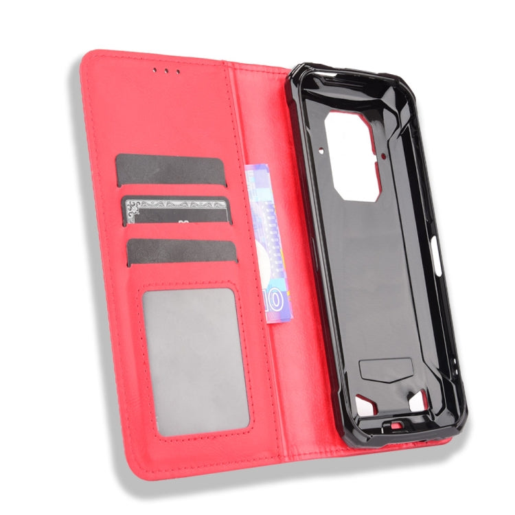 For Doogee S86 / S86 Pro Magnetic Buckle Retro Pattern Horizontal Flip Leather Case with Holder & Card Slot & Wallet