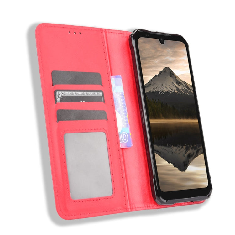 For Doogee S86 / S86 Pro Magnetic Buckle Retro Pattern Horizontal Flip Leather Case with Holder & Card Slot & Wallet