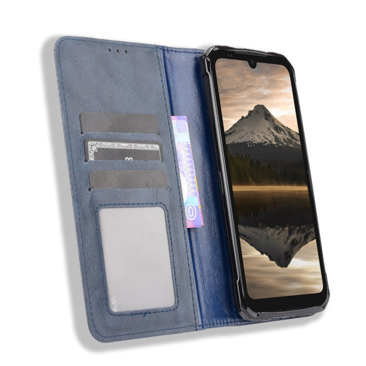 For Doogee S86 / S86 Pro Magnetic Buckle Retro Pattern Horizontal Flip Leather Case with Holder & Card Slot & Wallet