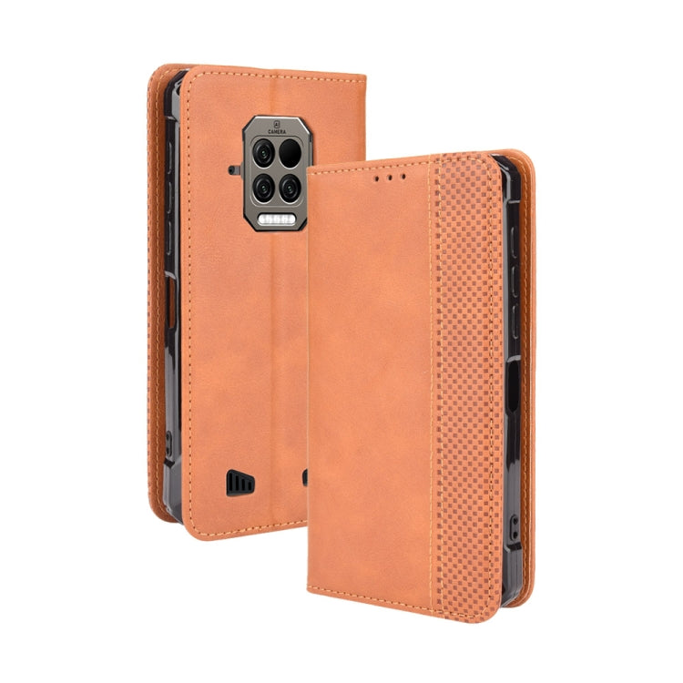 For Doogee S86 / S86 Pro Magnetic Buckle Retro Pattern Horizontal Flip Leather Case with Holder & Card Slot & Wallet