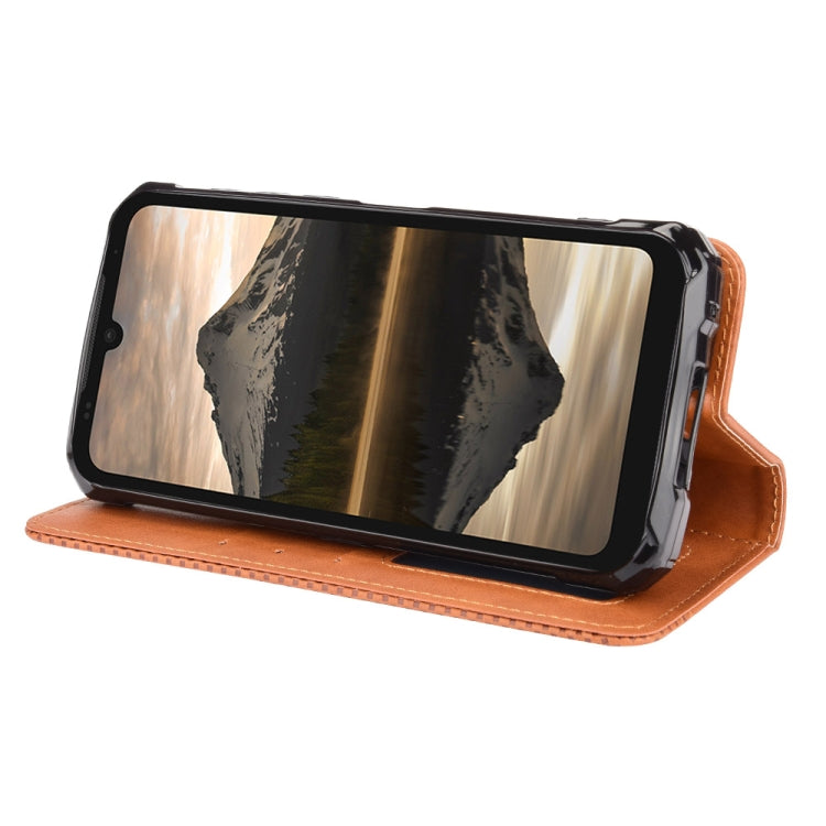 For Doogee S86 / S86 Pro Magnetic Buckle Retro Pattern Horizontal Flip Leather Case with Holder & Card Slot & Wallet