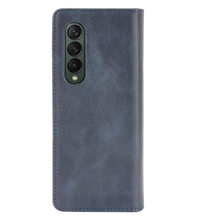 For Samsung Galaxy Z Fold3 5G Magnetic Buckle Retro Pattern Horizontal Flip Leather Case with Holder & Card Slot & Wallet