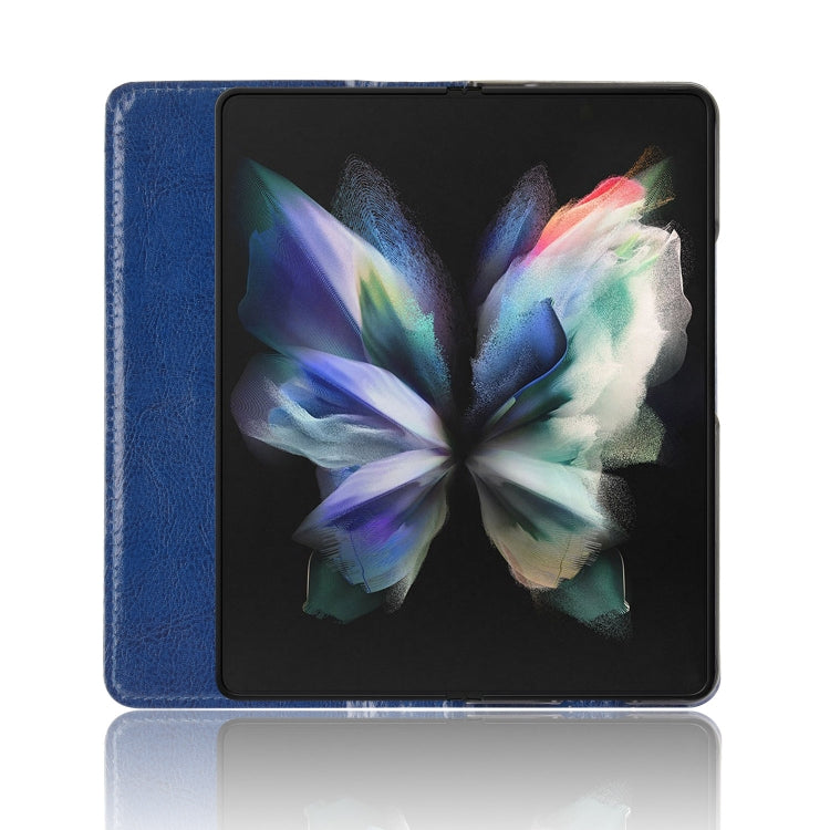 For Samsung Galaxy Z Fold3 5G Magnetic Buckle Retro Pattern Horizontal Flip Leather Case with Holder & Card Slot & Wallet