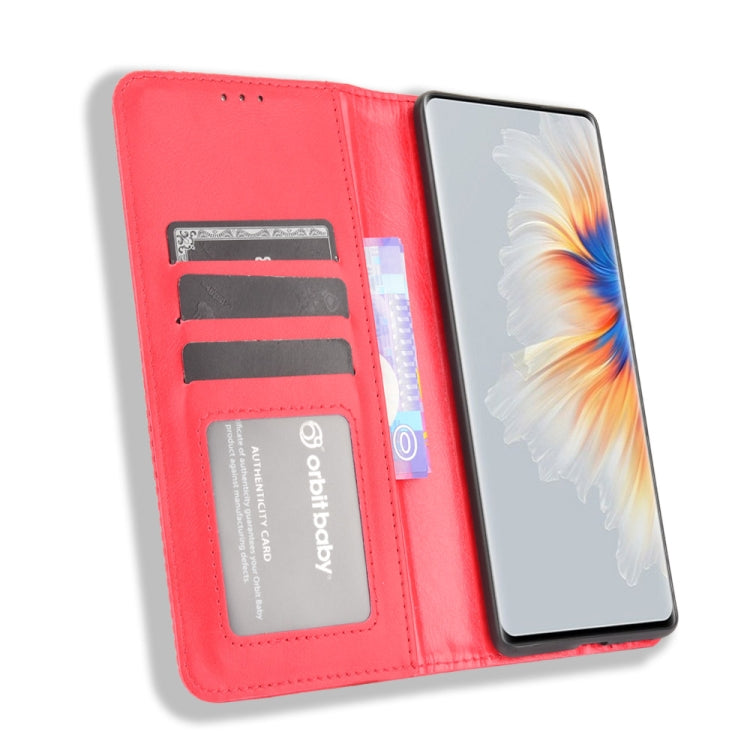 For Xiaomi Mi Mix 4 Magnetic Buckle Retro Pattern Horizontal Flip Leather Case with Holder & Card Slot & Wallet