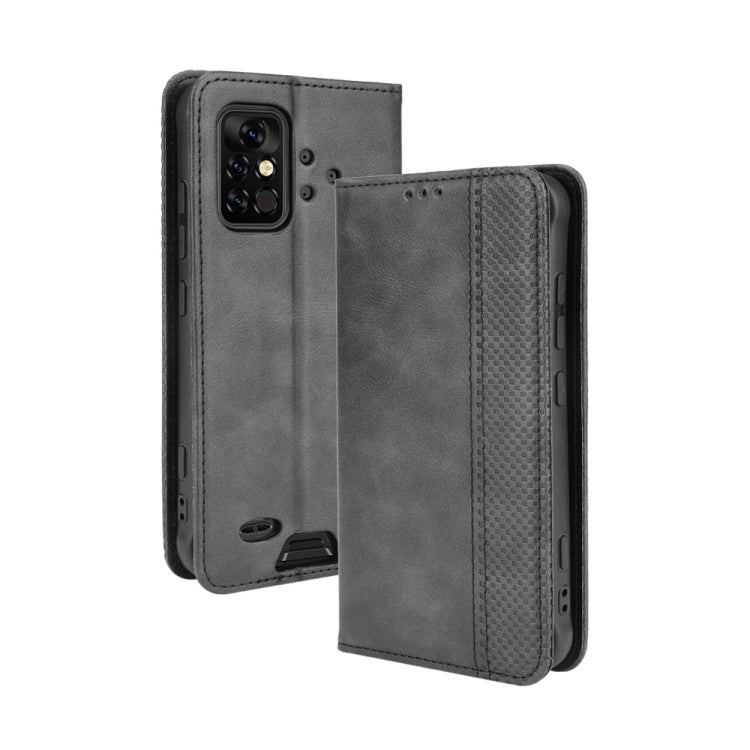 For UMIDIGI Bison Pro Magnetic Buckle Retro Pattern Horizontal Flip Leather Case with Holder & Card Slot & Wallet