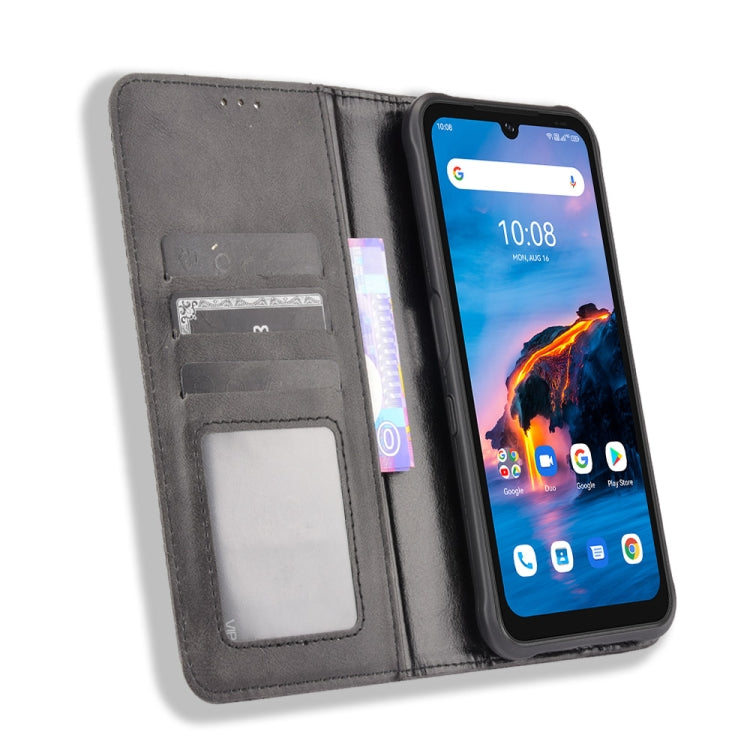 For UMIDIGI Bison Pro Magnetic Buckle Retro Pattern Horizontal Flip Leather Case with Holder & Card Slot & Wallet