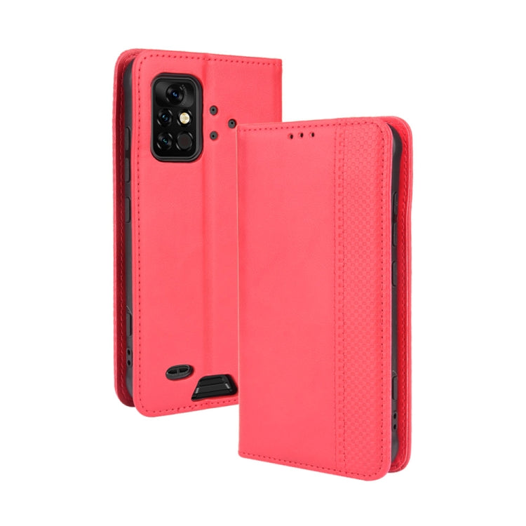 For UMIDIGI Bison Pro Magnetic Buckle Retro Pattern Horizontal Flip Leather Case with Holder & Card Slot & Wallet