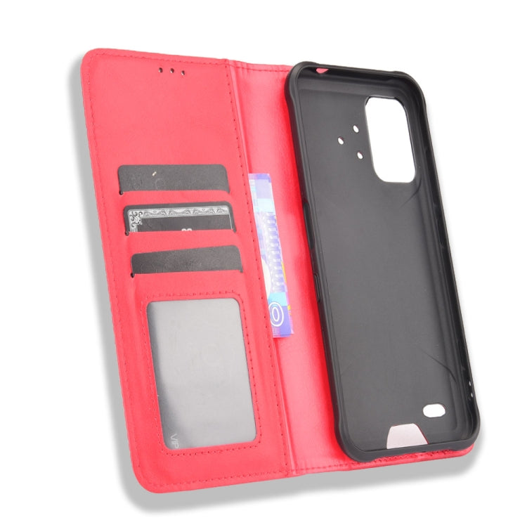 For UMIDIGI Bison Pro Magnetic Buckle Retro Pattern Horizontal Flip Leather Case with Holder & Card Slot & Wallet