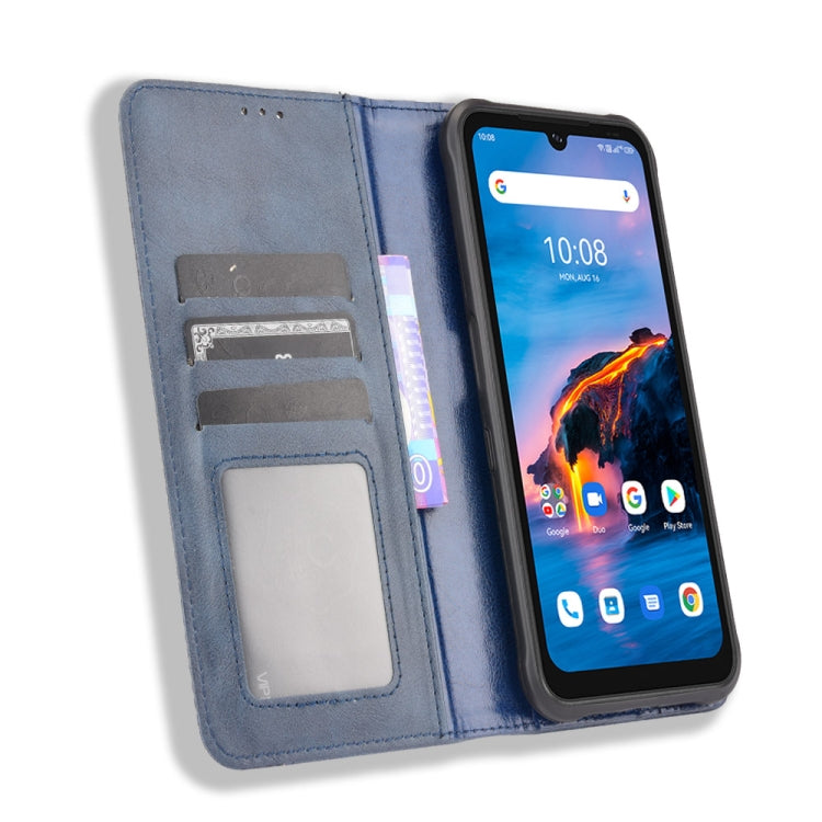 For UMIDIGI Bison Pro Magnetic Buckle Retro Pattern Horizontal Flip Leather Case with Holder & Card Slot & Wallet