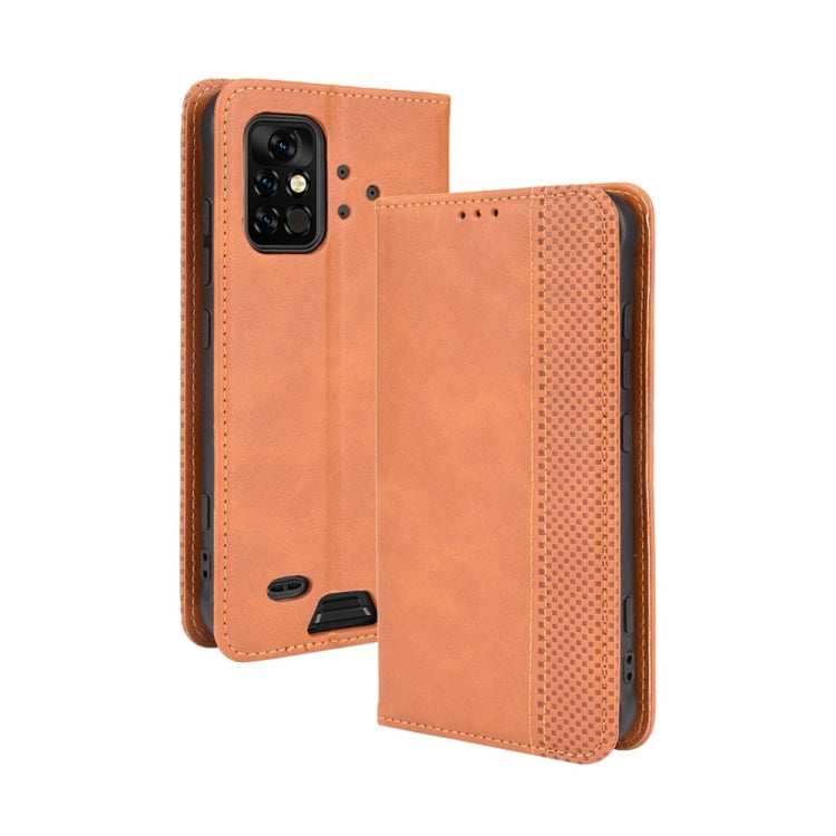 For UMIDIGI Bison Pro Magnetic Buckle Retro Pattern Horizontal Flip Leather Case with Holder & Card Slot & Wallet