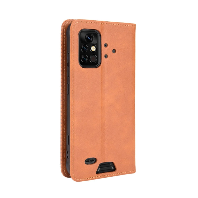 For UMIDIGI Bison Pro Magnetic Buckle Retro Pattern Horizontal Flip Leather Case with Holder & Card Slot & Wallet