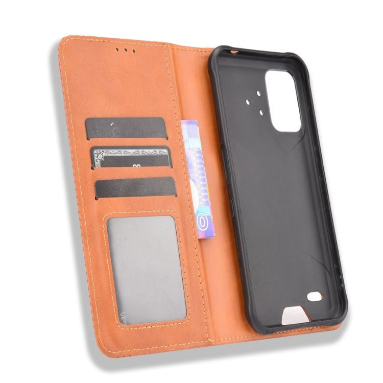 For UMIDIGI Bison Pro Magnetic Buckle Retro Pattern Horizontal Flip Leather Case with Holder & Card Slot & Wallet
