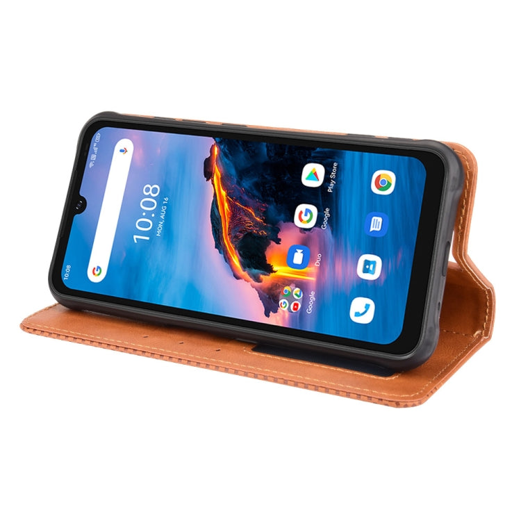 For UMIDIGI Bison Pro Magnetic Buckle Retro Pattern Horizontal Flip Leather Case with Holder & Card Slot & Wallet