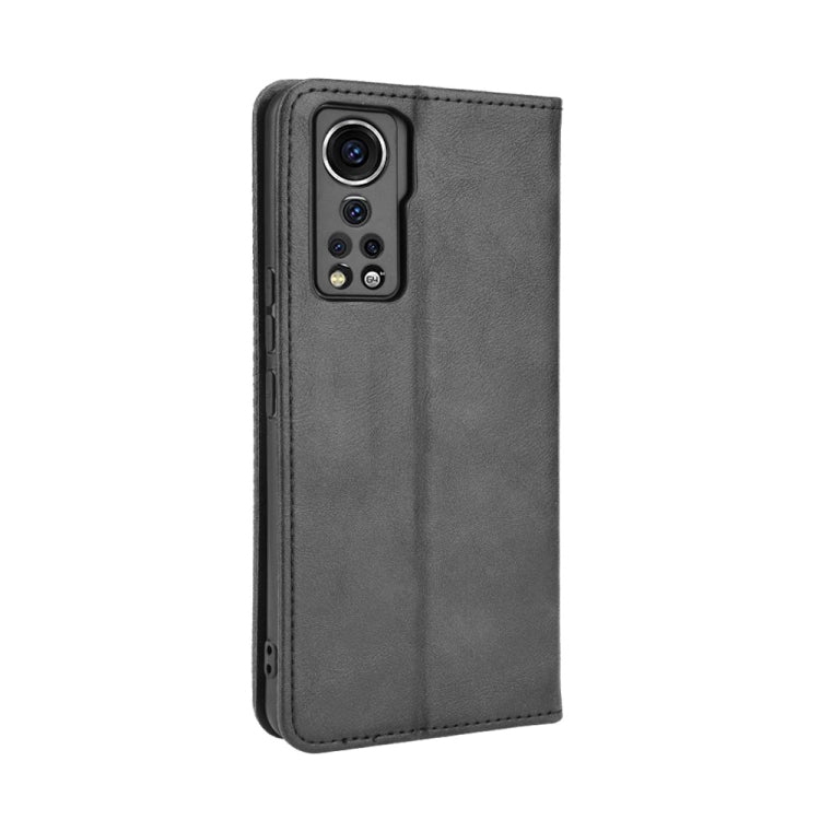For ZTE Axon 30 5G Magnetic Buckle Retro Pattern Horizontal Flip Leather Case with Holder & Card Slot & Wallet