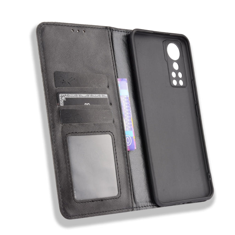 For ZTE Axon 30 5G Magnetic Buckle Retro Pattern Horizontal Flip Leather Case with Holder & Card Slot & Wallet