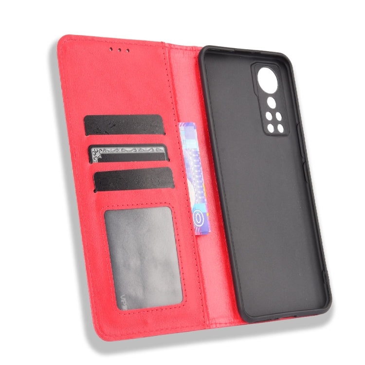 For ZTE Axon 30 5G Magnetic Buckle Retro Pattern Horizontal Flip Leather Case with Holder & Card Slot & Wallet