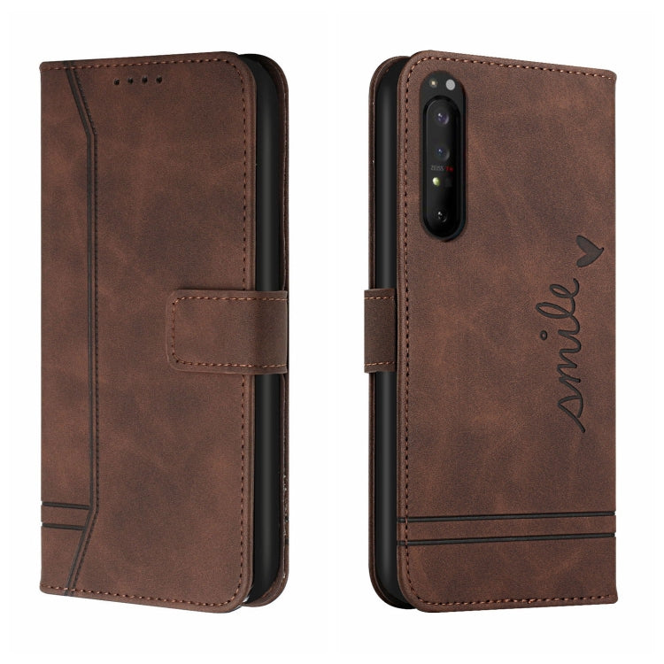 For Sony Xperia 1 II Retro Skin Feel Horizontal Flip Soft TPU + PU Leather Case with Holder & Card Slots & Photo Frame