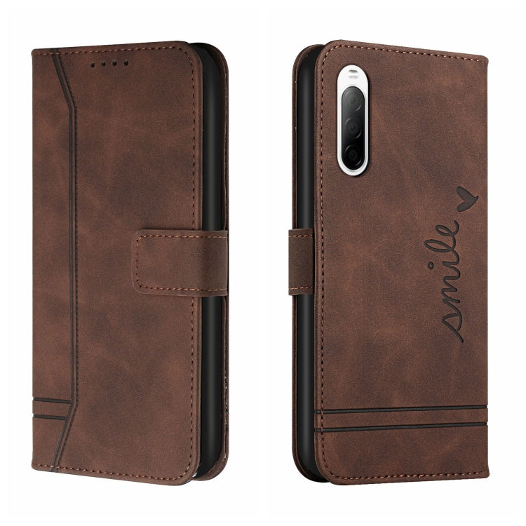 For Sony Xperia 10 III Retro Skin Feel Horizontal Flip Soft TPU + PU Leather Case with Holder & Card Slots & Photo Frame