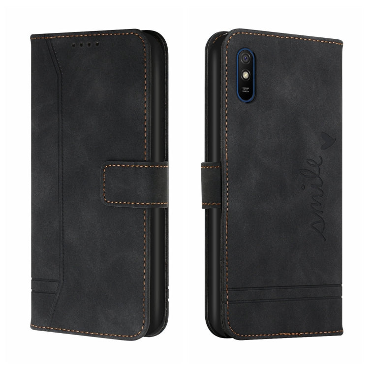 For Xiaomi Redmi 9A Retro Skin Feel Horizontal Flip Soft TPU + PU Leather Case with Holder & Card Slots & Photo Frame