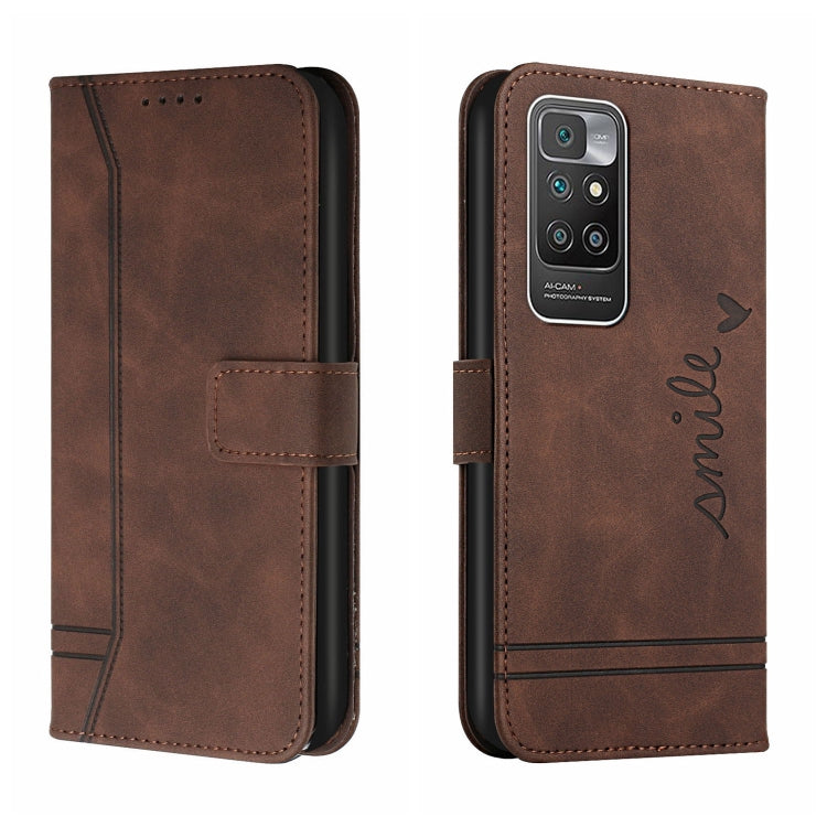 For Xiaomi Redmi 10 Retro Skin Feel Horizontal Flip Soft TPU + PU Leather Case with Holder & Card Slots & Photo Frame